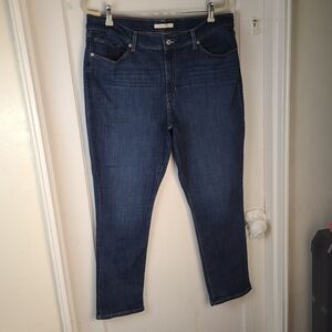 Levi Strauss & CO Classic Straight Jeans Women's Size 18 Blue Denim.W 34/L28.